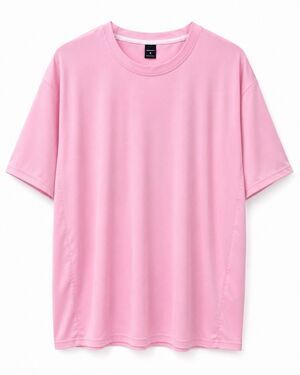 Manfinity Shirt Mens Medium Pink 100% Polyester Athletic Crewneck Casual Top